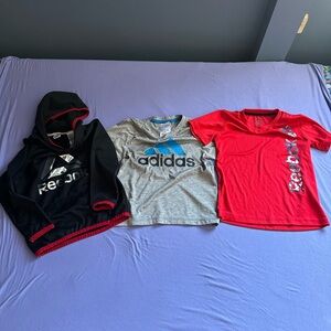 Reebok Kids Black and Red Hoodie